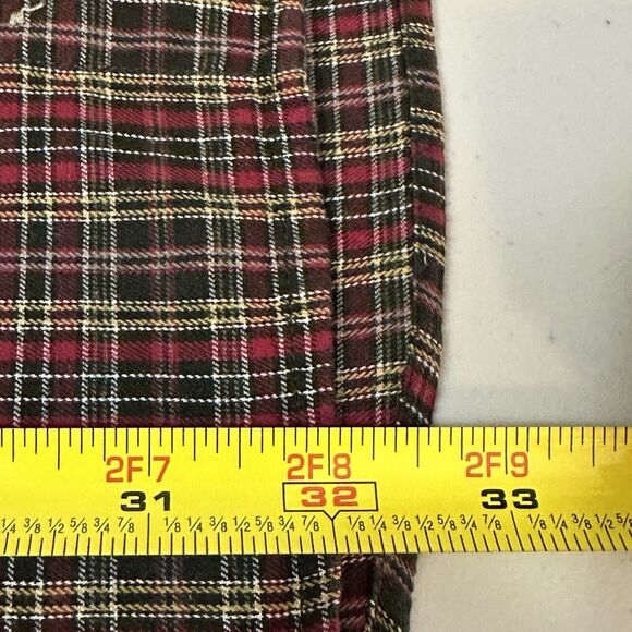 Roundtree & Yorke Shirt Men's XLT Button Up Multicolor Plaid Pocket Long Sleeve - Picture 7 of 8